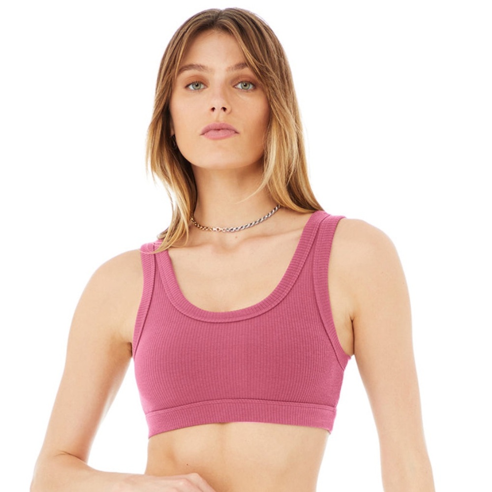 NWT Alo wellness bra raspberry sorbet size XS